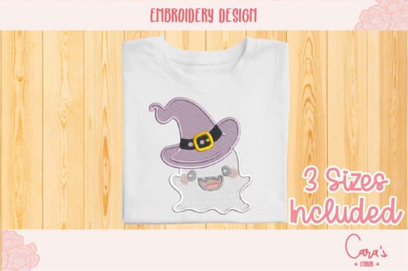 Ghost with Hat Embroidery Design Review