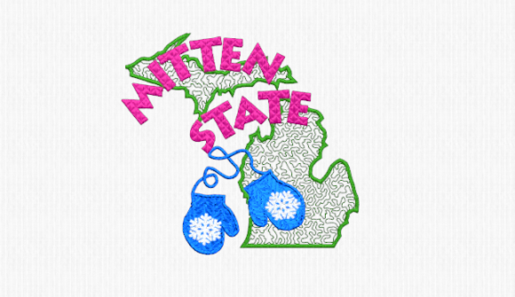 Michigan Mitten State Embroidery Review