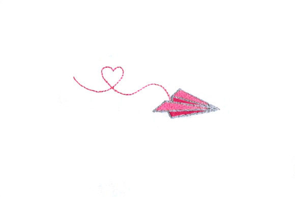Paper Airplane with Heart Trail Review