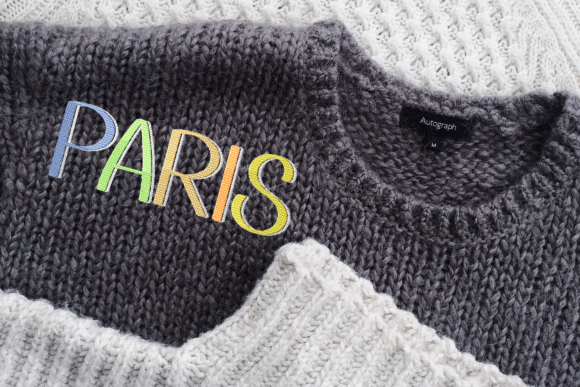 Paris Shadowing Lettering Embroidery Review for Seasonal Use