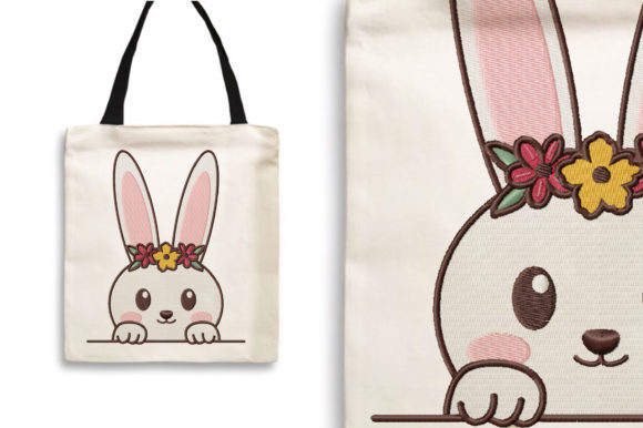 Rabbit with Flower Crown Embroidery Review