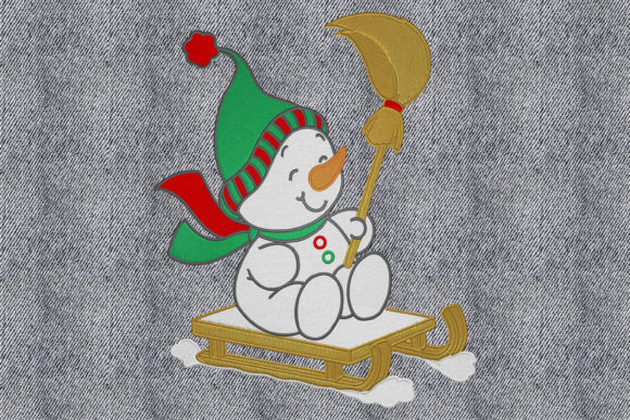 Snowman on the Luge Embroidery Review
