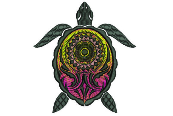 Tribal Turtle Embroidery Design Review