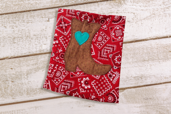 Western Boot with Heart Applique Review